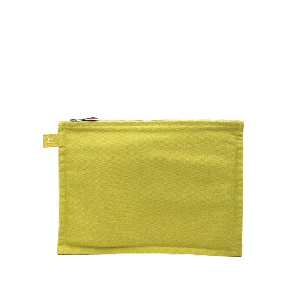 Pre-Loved Hermes Toile Bora Bora Zip Pouch MM
